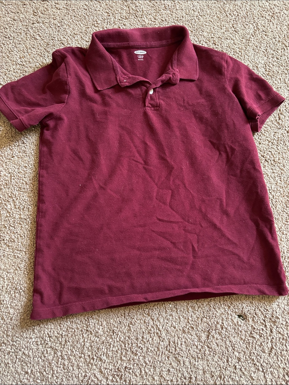 #282 Kids Classic Polo Shirt in Deep Burgundy
